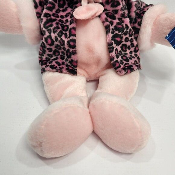 Ganz 2000 Rachel Bear 12" Velvet Leopard Coat VG Plush - Picture 4 of 9